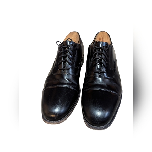 Johnston and Murphy Black Cap Toe Dress Shoes size 11 Classic - Picture 7 of 7